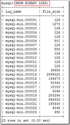 mysql二进制日志详解及备份恢复初步(笔记)