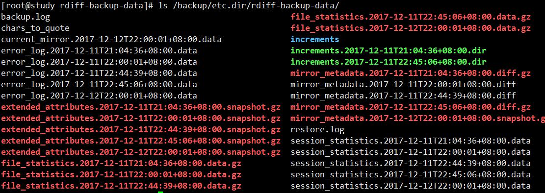 [CentOS7] 常用工具 之 差异备份工具 rdiff-backup