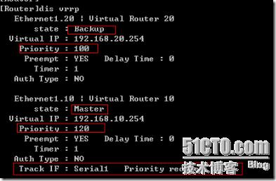 VRRP配置及多备份VRRP配置实例