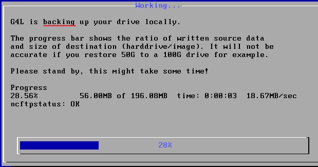 linux下用ghost备份系统