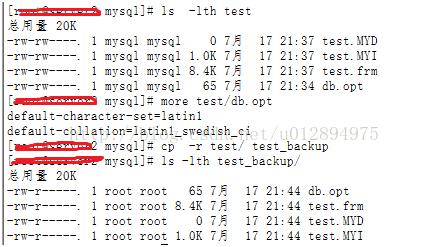 MySQL数据文件直接通过拷贝备份与恢复