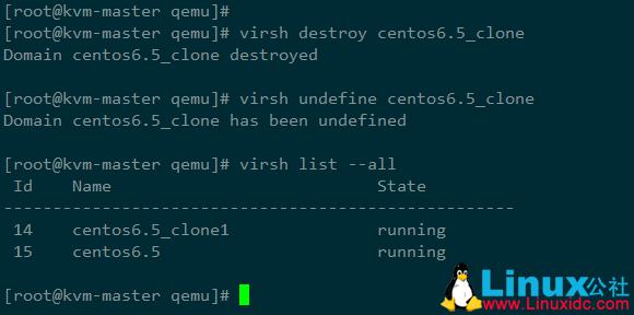 KVM 虚拟化 virsh，virt-manager 删除虚拟机