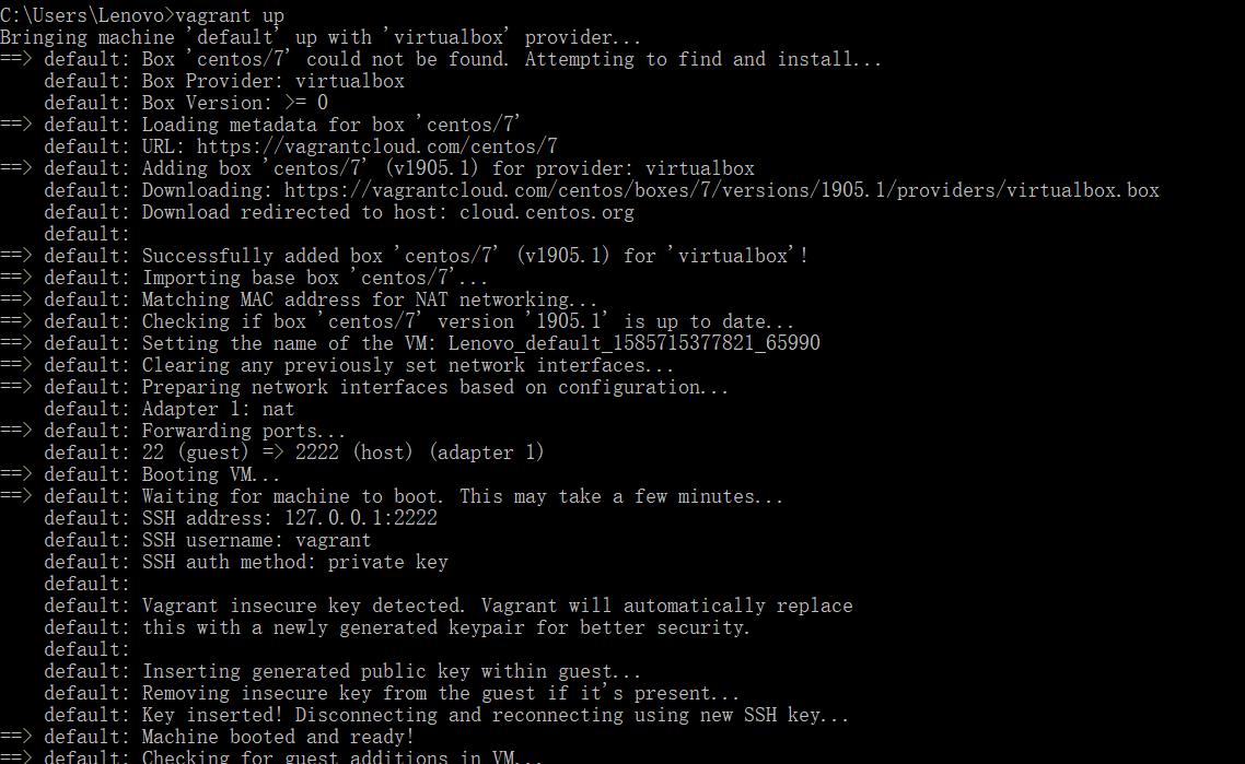 使用VirtualBox+Vagrant快速搭建Linux虚拟机环境