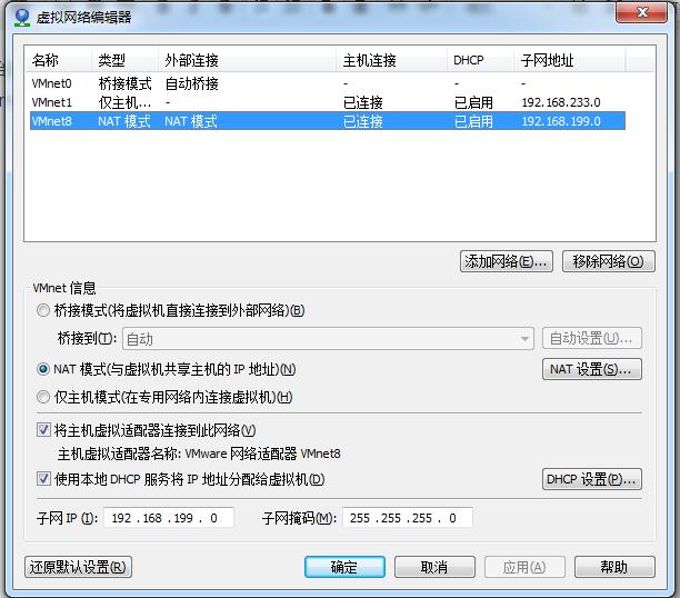 vmware centos虚拟机配置固定ip