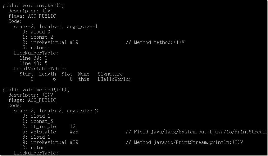 java虚拟机JVM编译器编译代码简介 字节码指令实例 代码到底编译成了什么形式