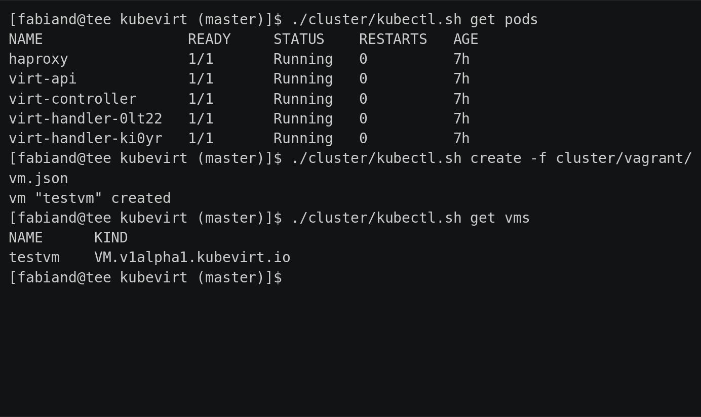 Kubernetes上进行虚拟机管理插件-KubeVirt