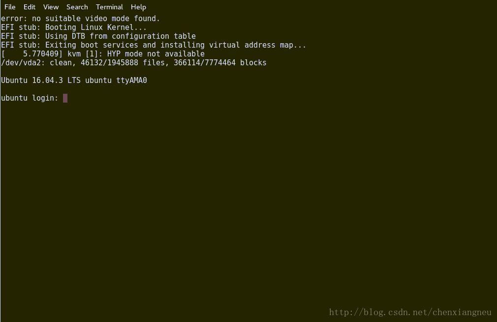 X86_64平台上利用qemu安装aarch64架构的虚拟机