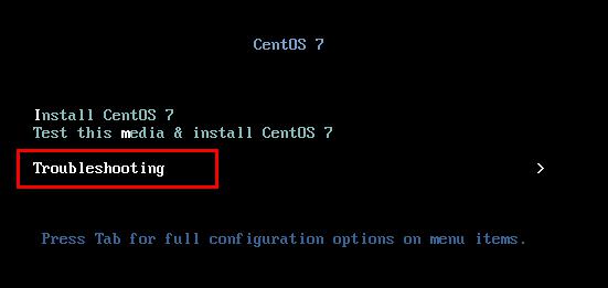 Centos7.3 进入救援模式解决虚拟机开机引导只能看到一个横杠