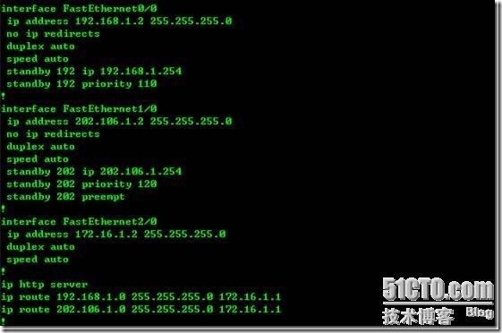 HSRP：Hot Standby Router Protocol（热备份路由器协议）