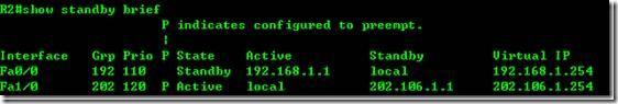 HSRP：Hot Standby Router Protocol（热备份路由器协议）
