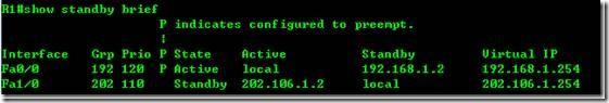 HSRP：Hot Standby Router Protocol（热备份路由器协议）