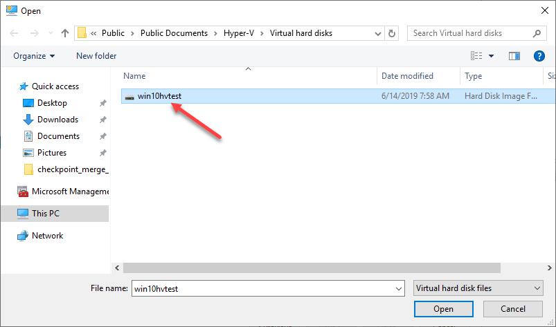 如何使用Hyper-V Manager和Powershell合并Hyper-V检查点