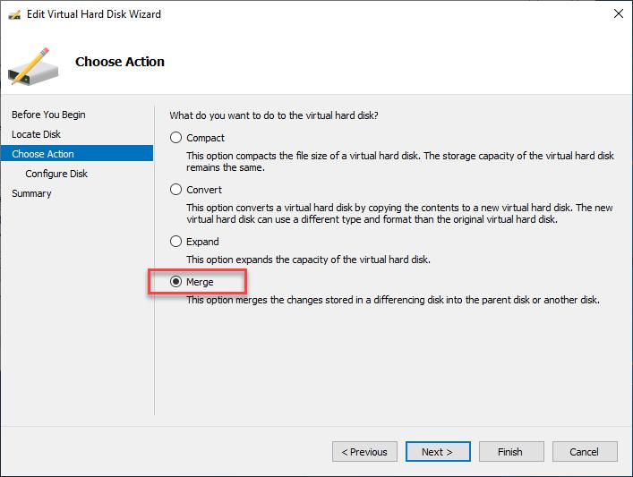 如何使用Hyper-V Manager和Powershell合并Hyper-V检查点