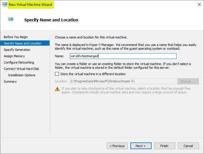如何使用Hyper-V Manager和Powershell合并Hyper-V检查点