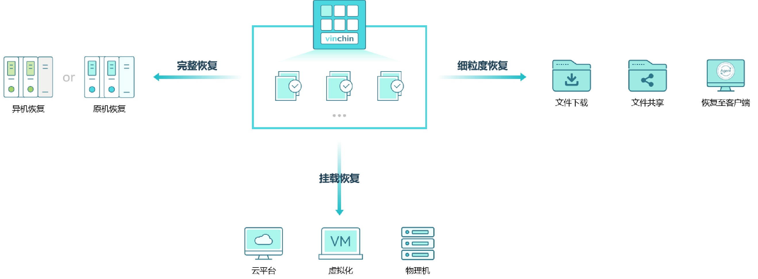 灵活恢复选项,满足不同恢复需要