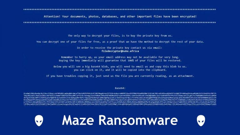 Maze Ransomware