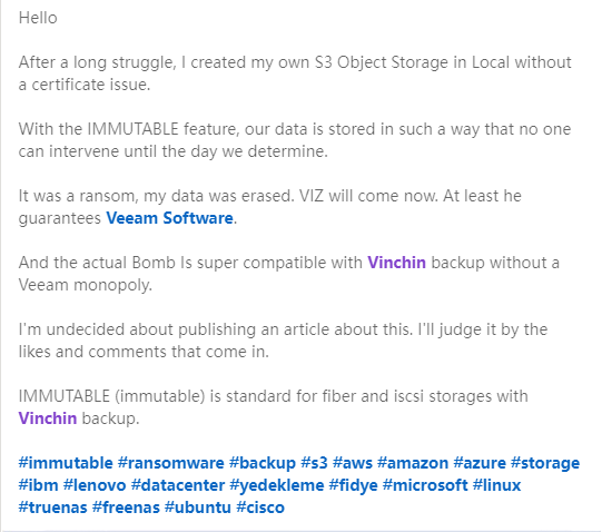海外，领英，云祺，veeam，备份，恢复，还原，容灾，传统备份，数据，安全，数据归档，定时备份，实时备份
