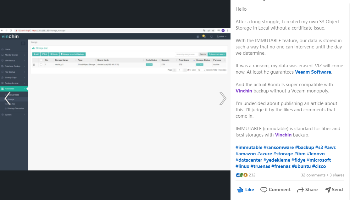 海外，领英，云祺，veeam，备份，恢复，还原，容灾，传统备份，数据，安全，数据归档，定时备份，实时备份