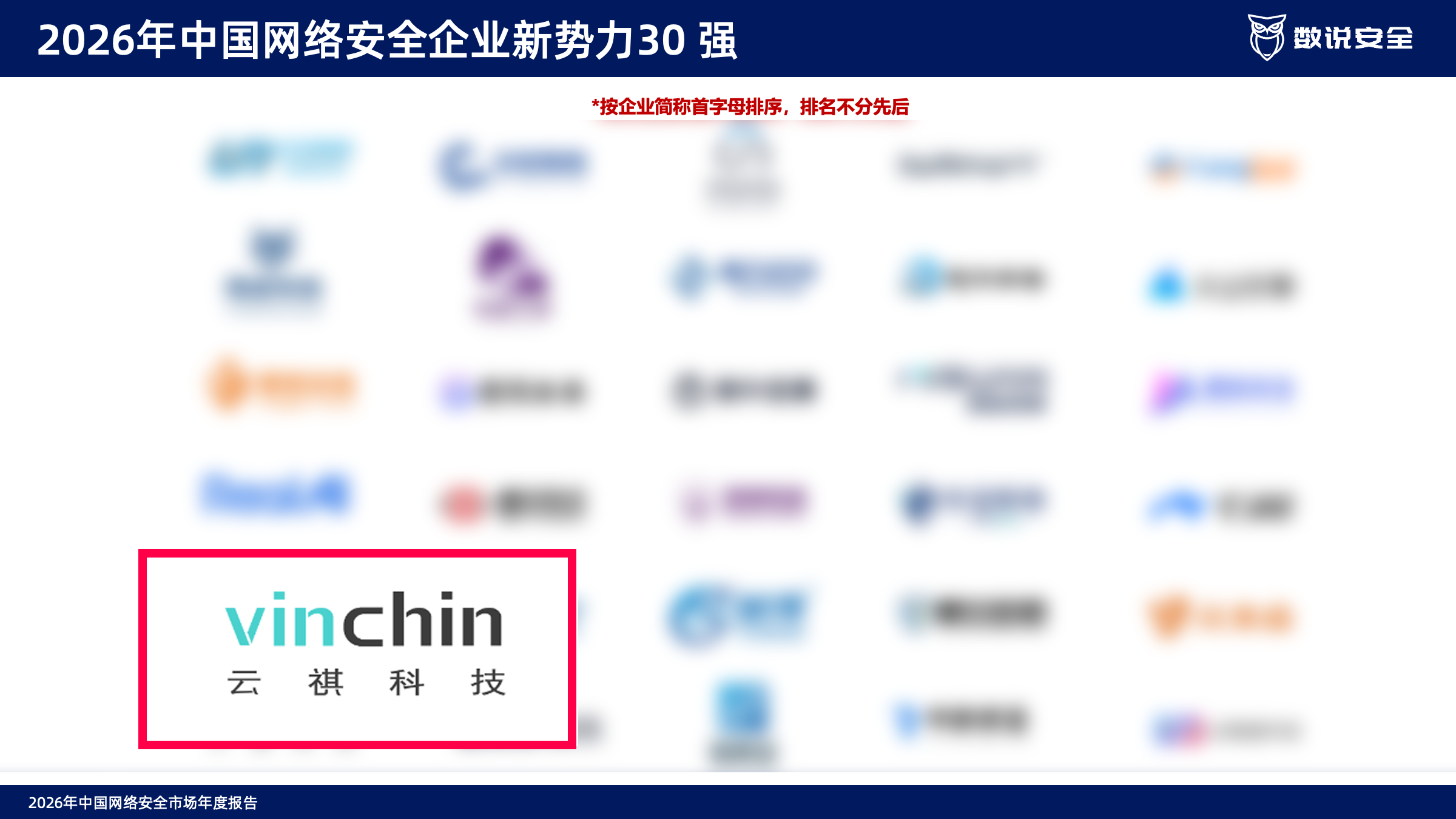 云祺入选“2026网络安全新势力30强” 云祺入选“2026网络安全新势力30强”